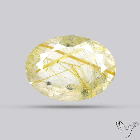 Faceted Golden Rutilated Quartz