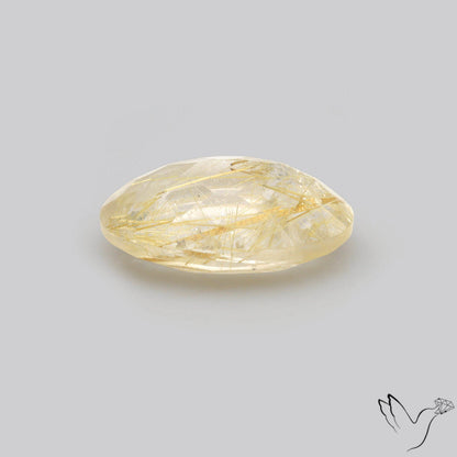 Faceted Golden Rutilated Quartz