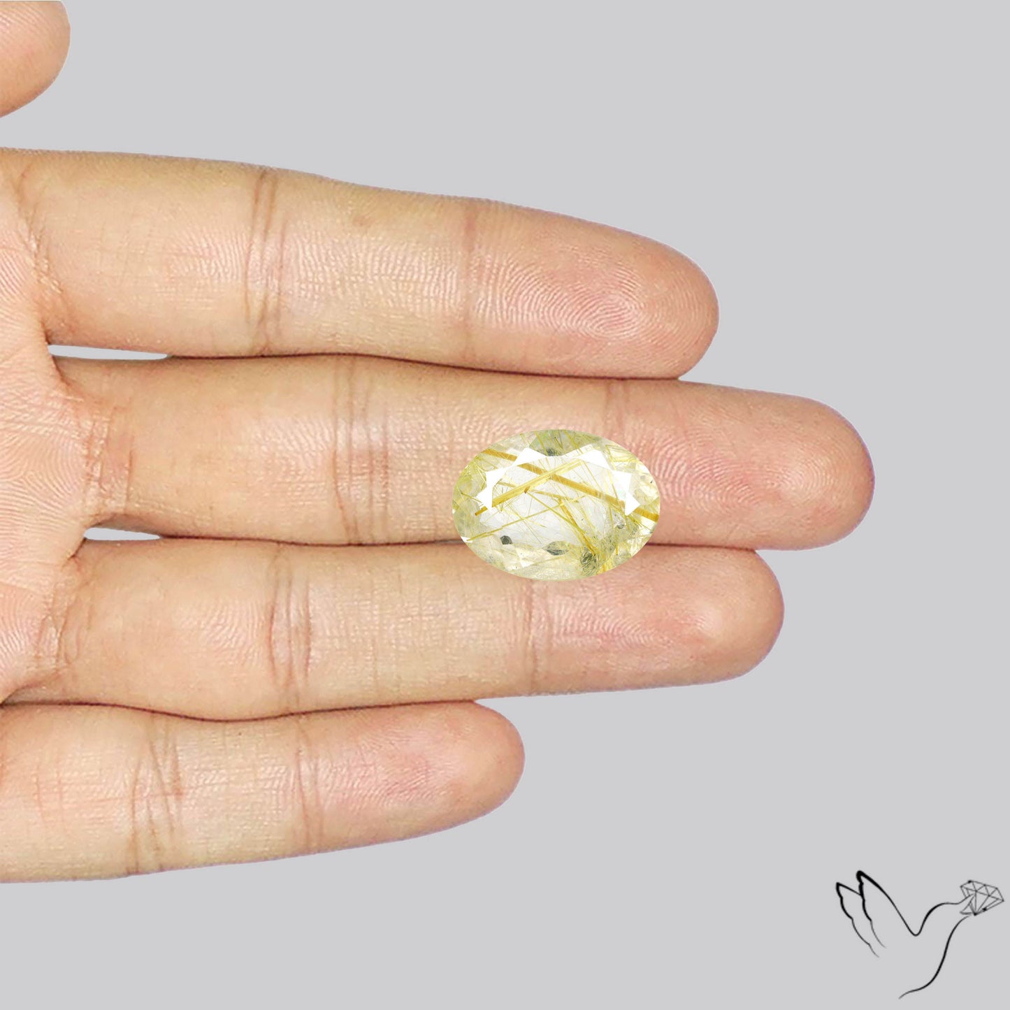 Faceted Golden Rutilated Quartz