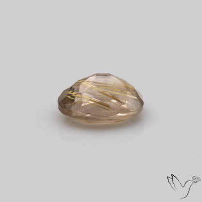 Faceted Golden Rutilated Quartz