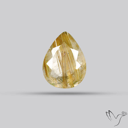 Faceted Golden Rutilated Quartz