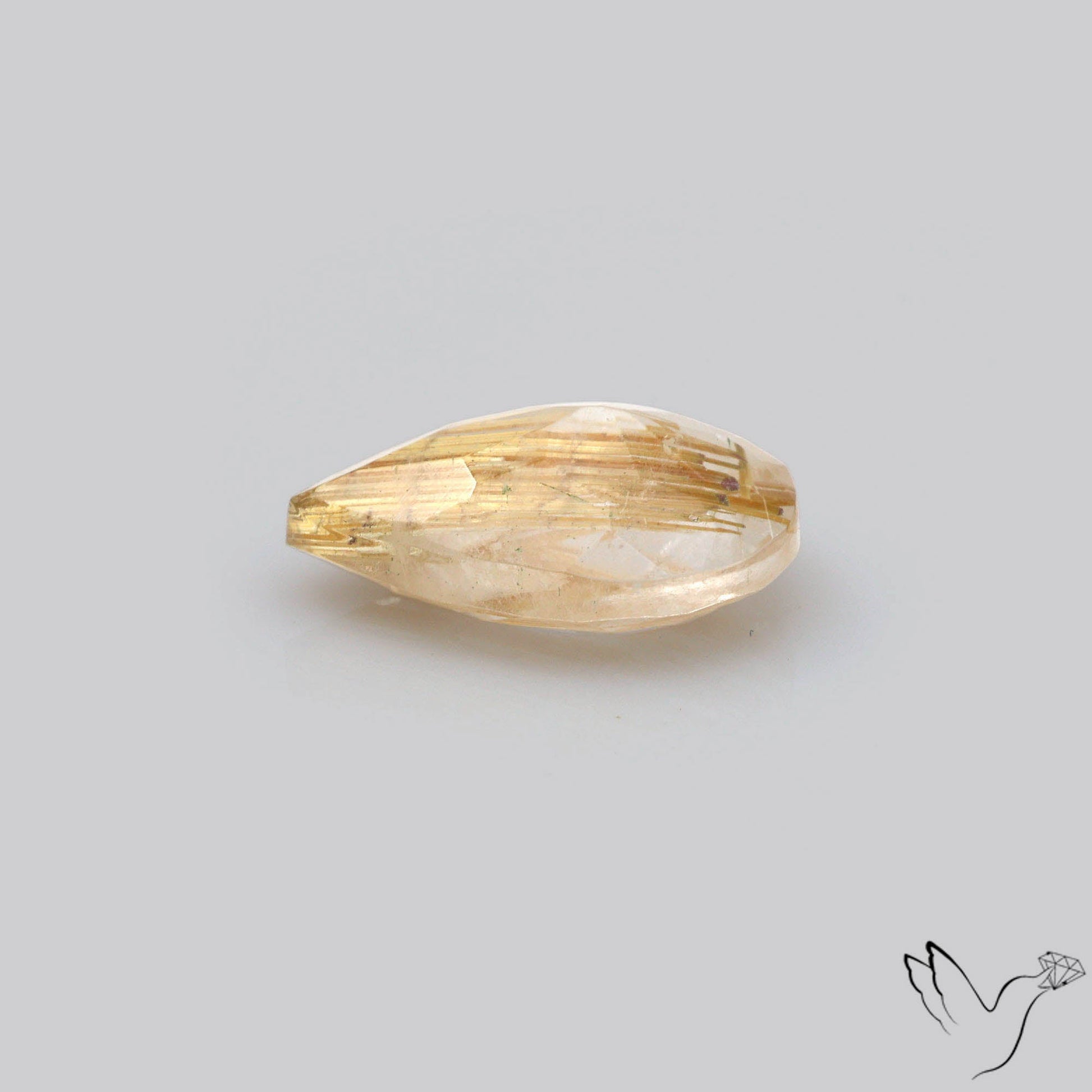 Faceted Golden Rutilated Quartz