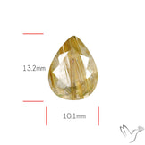 Faceted Golden Rutilated Quartz