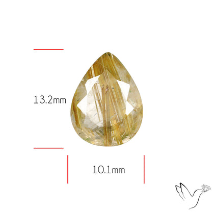 Faceted Golden Rutilated Quartz
