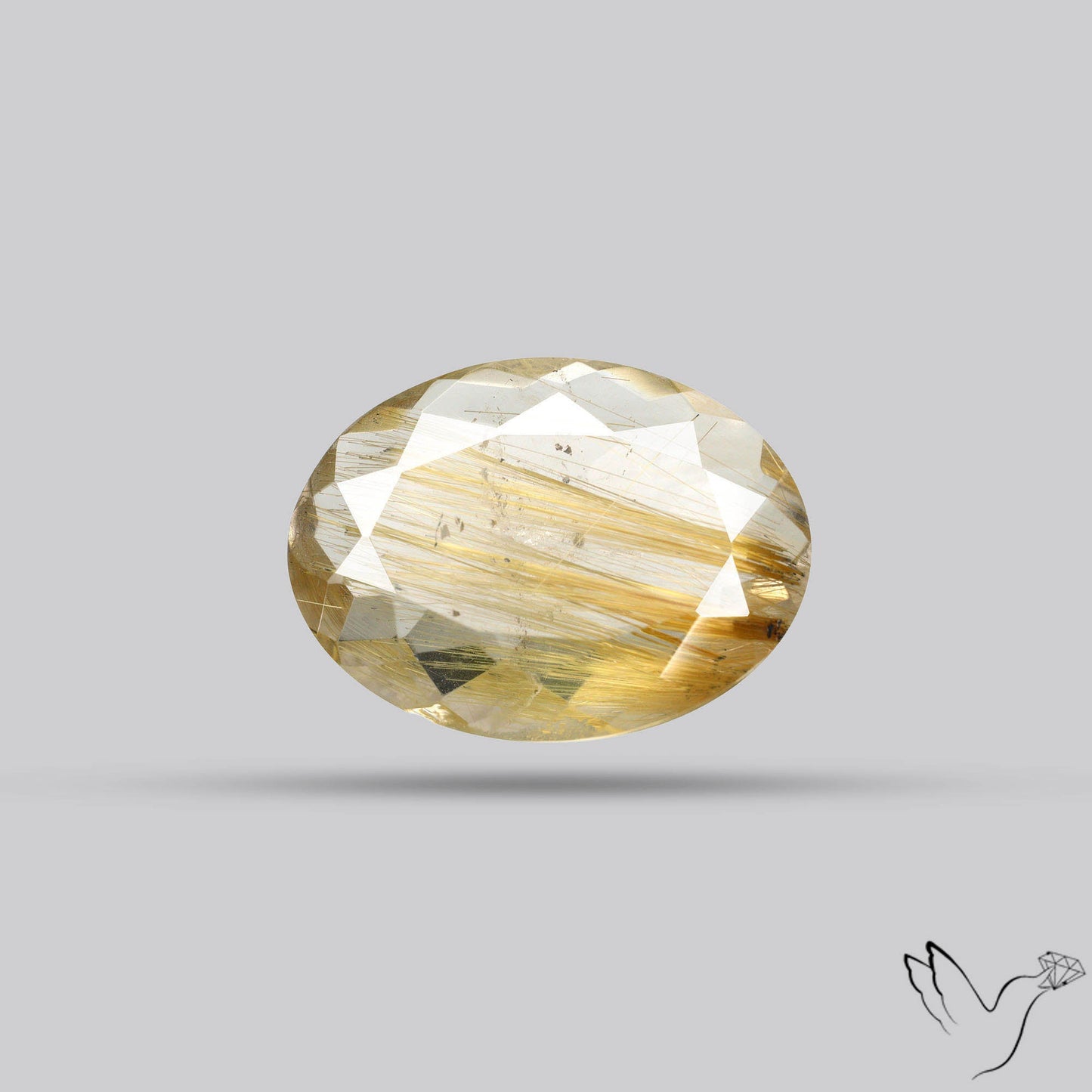 Faceted Golden Rutilated Quartz