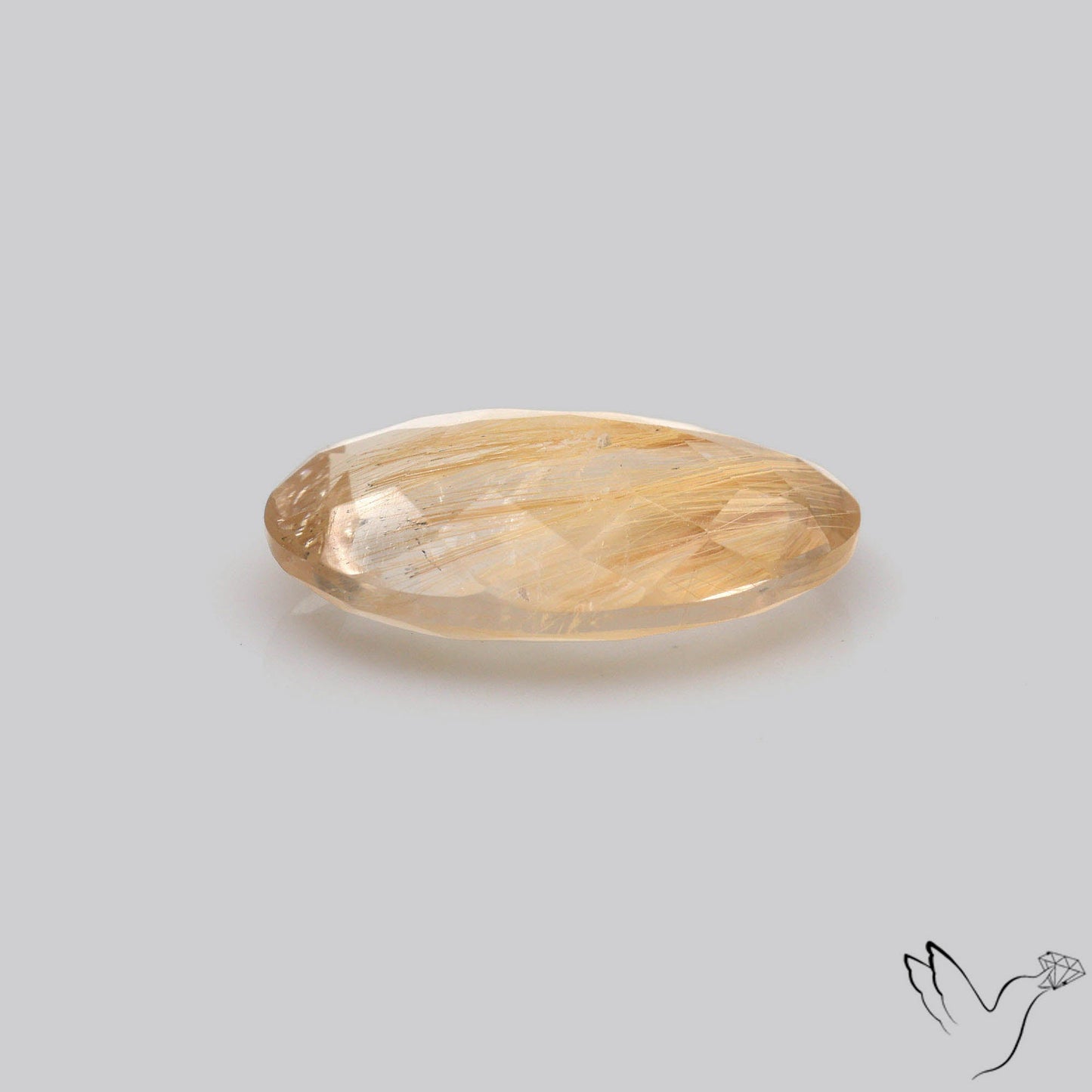 Faceted Golden Rutilated Quartz