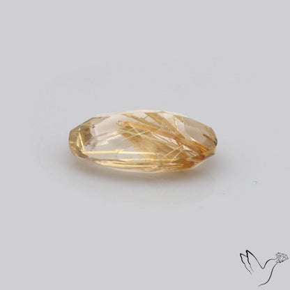 Faceted Golden Rutilated Quartz