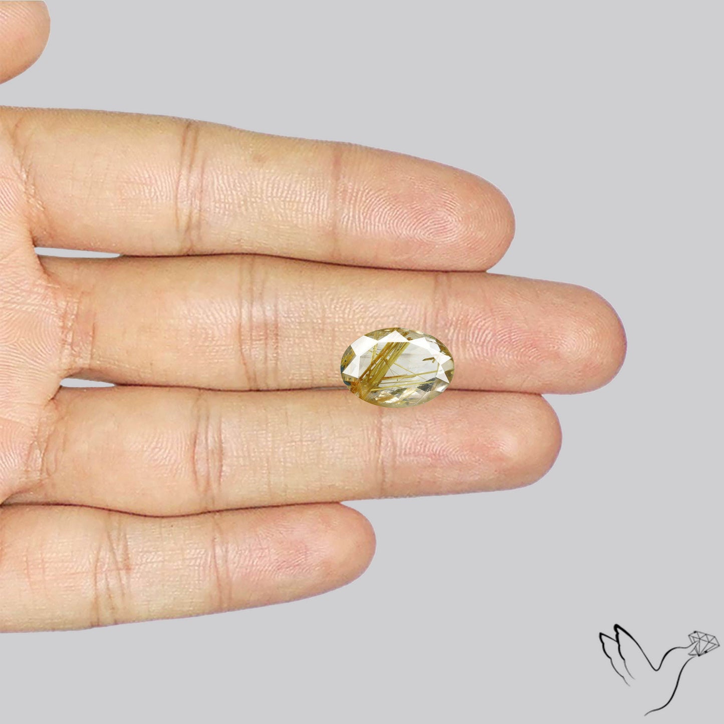 Faceted Golden Rutilated Quartz