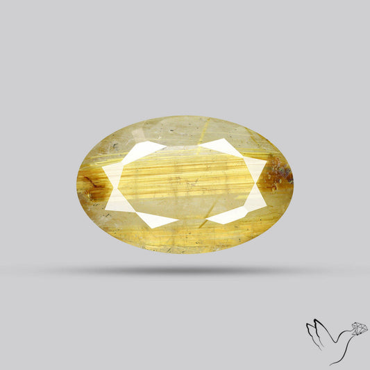 Faceted Golden Rutilated Quartz