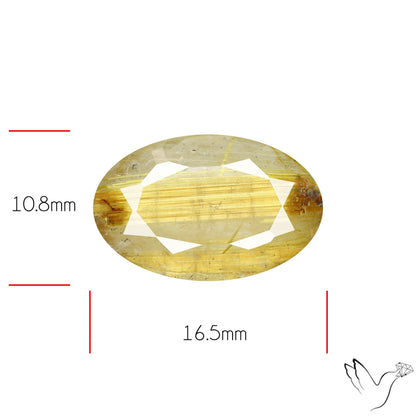 Faceted Golden Rutilated Quartz