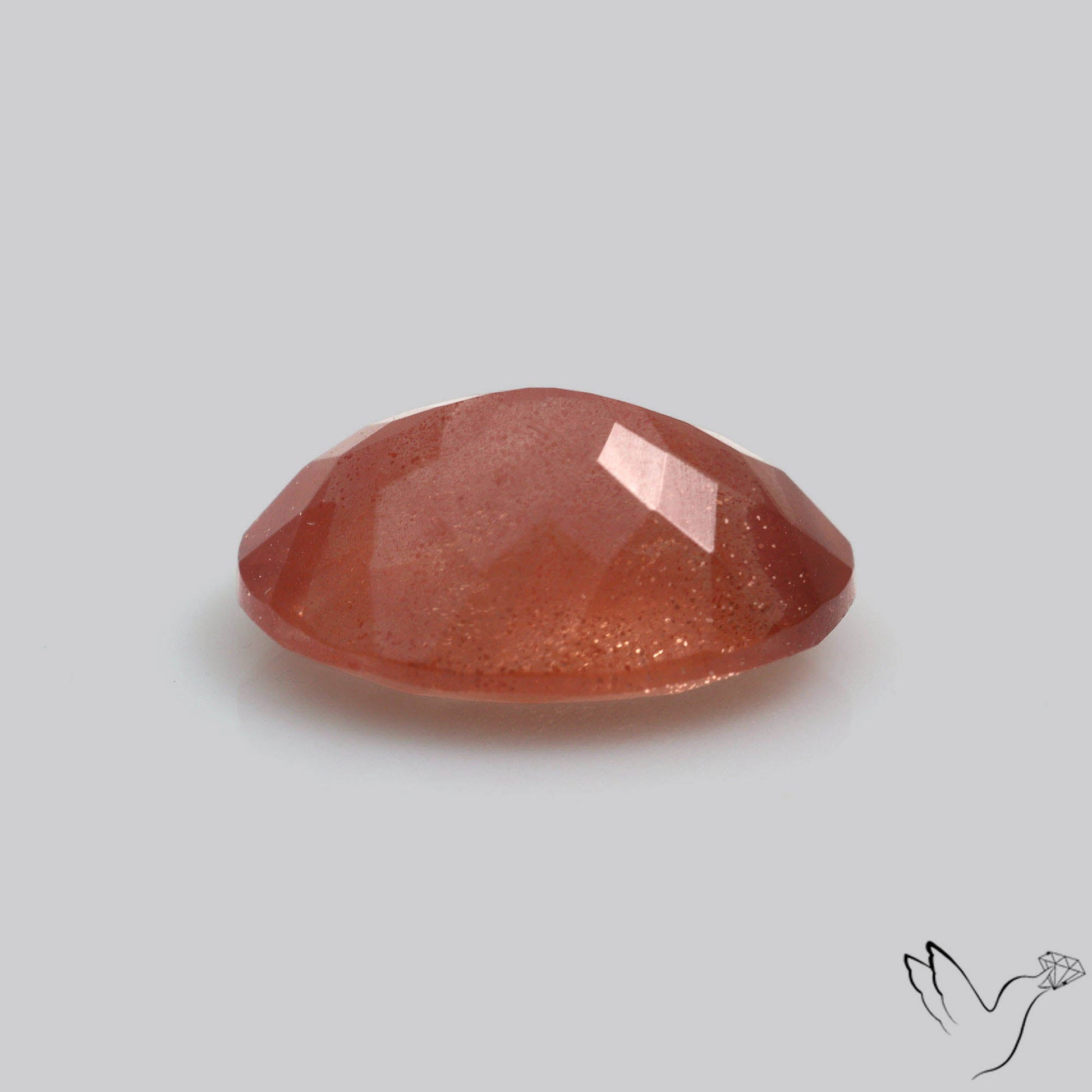 Deep Red Oregon Schiller Sunstone Faceted