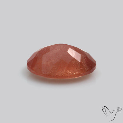 Deep Red Oregon Schiller Sunstone Faceted