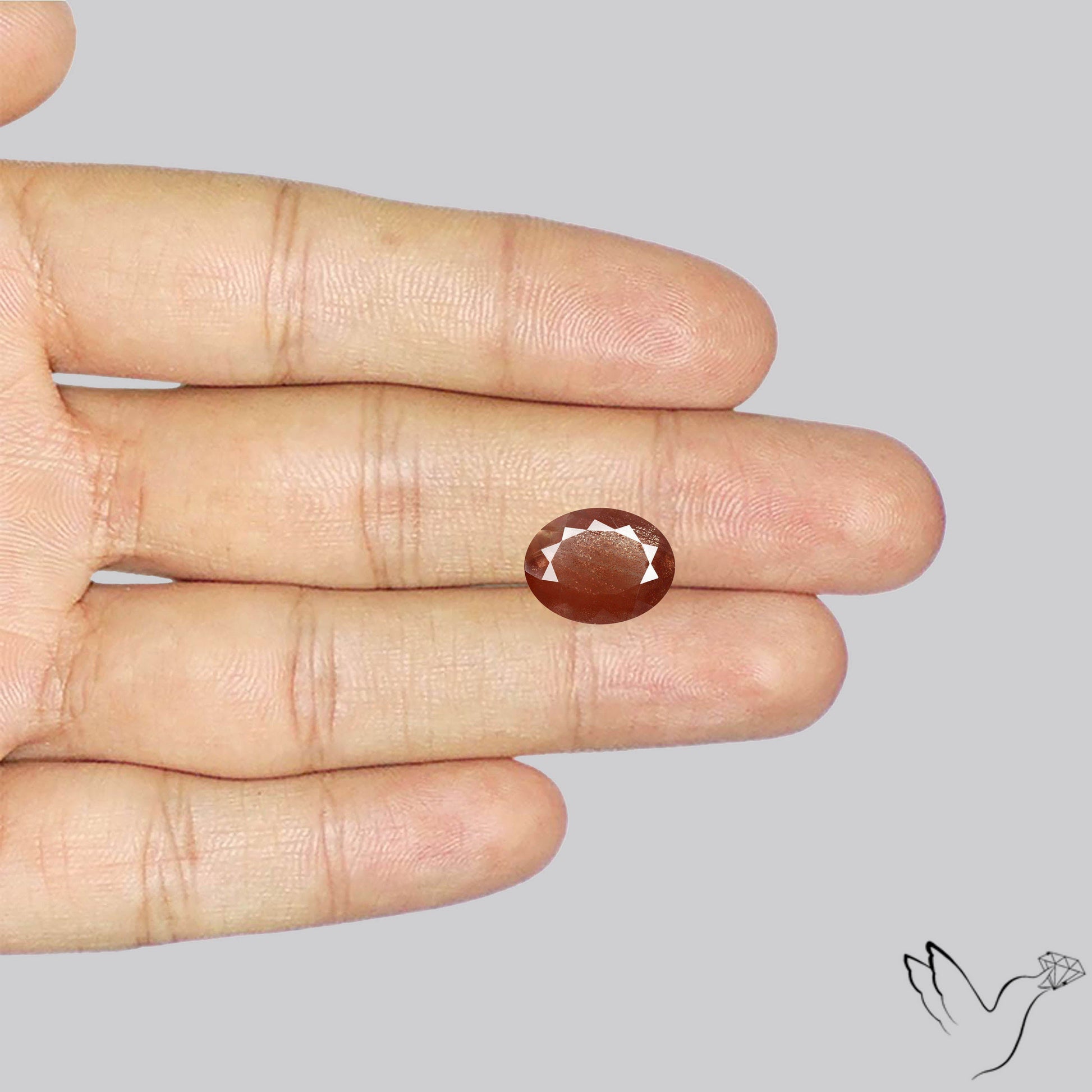 Deep Red Oregon Schiller Sunstone Faceted