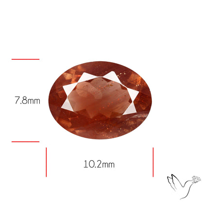 Deep Red Oregon Schiller Sunstone Faceted