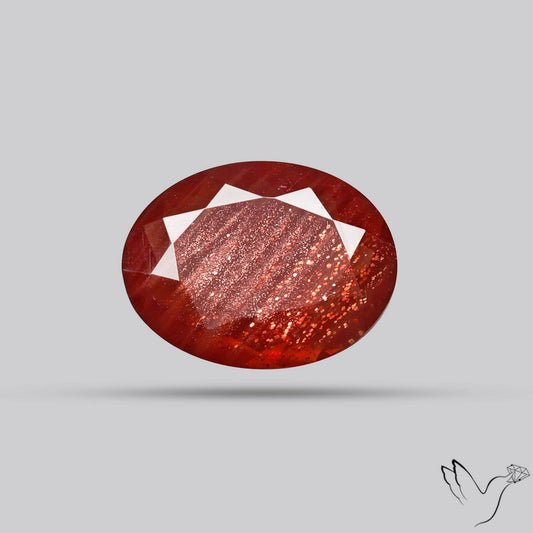 Deep Red Oregon Schiller Sunstone Faceted