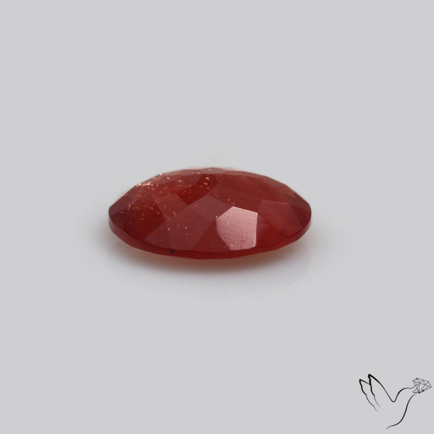 Deep Red Oregon Schiller Sunstone Faceted