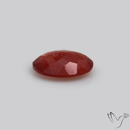 Deep Red Oregon Schiller Sunstone Faceted