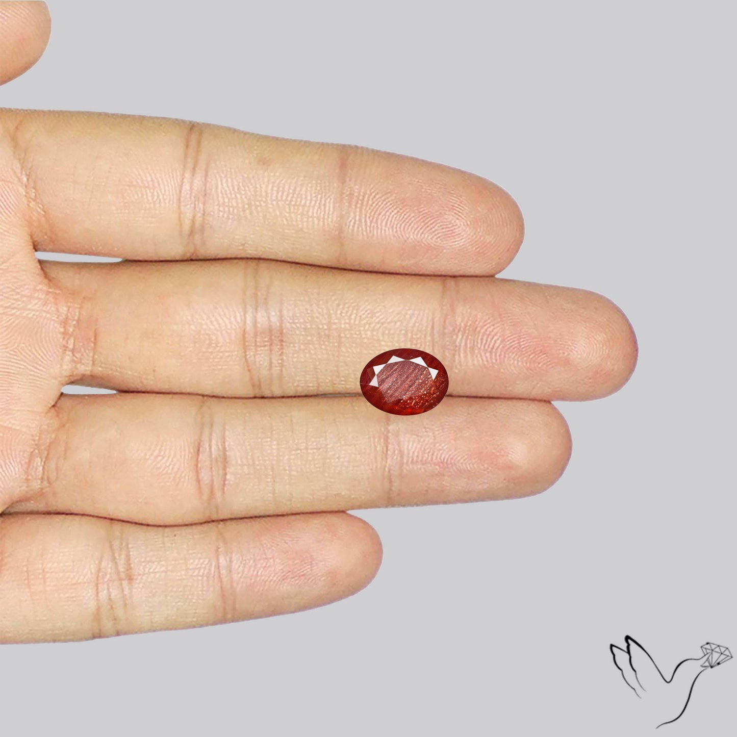 Deep Red Oregon Schiller Sunstone Faceted