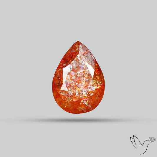 Faceted Tanzanian Sunstone