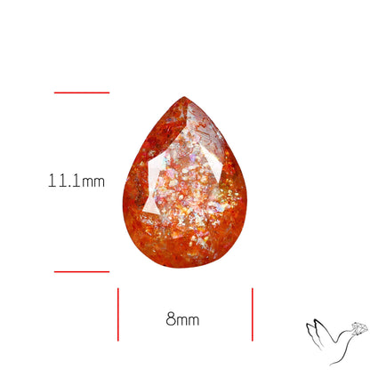 Faceted Tanzanian Sunstone
