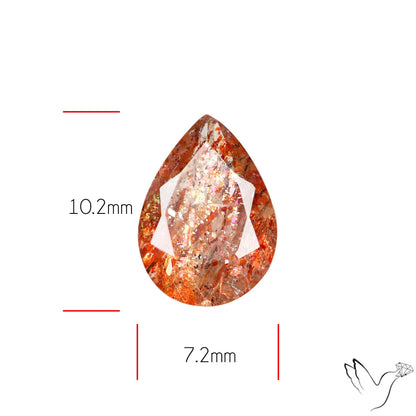 Faceted Tanzanian Sunstone