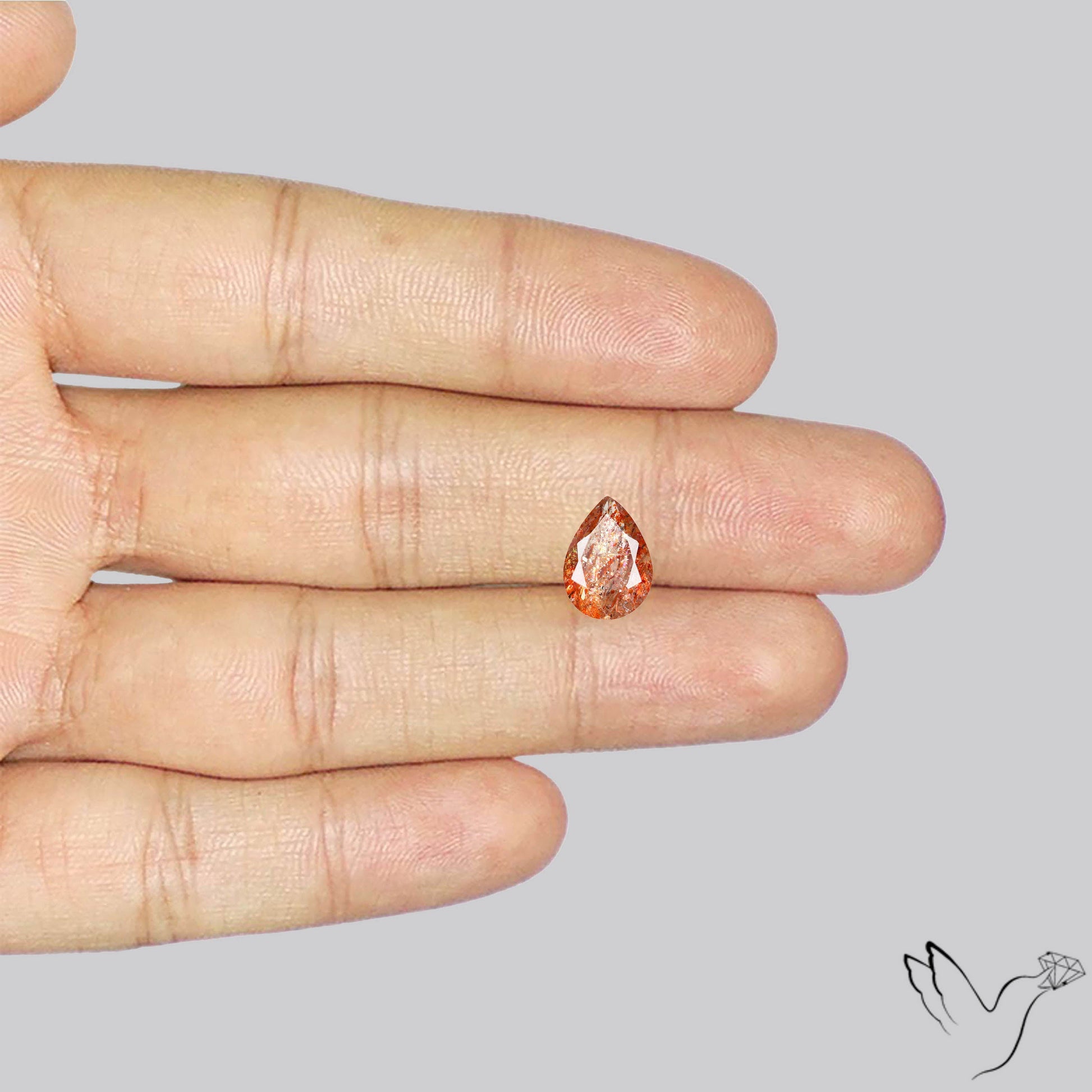 Faceted Tanzanian Sunstone