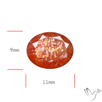 Faceted Tanzanian Sunstone