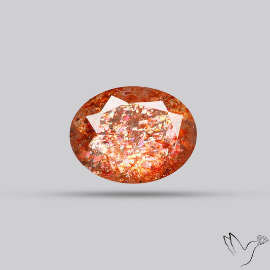 Faceted Tanzanian Sunstone