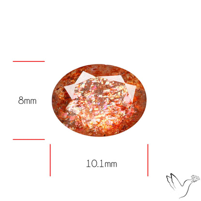 Faceted Tanzanian Sunstone