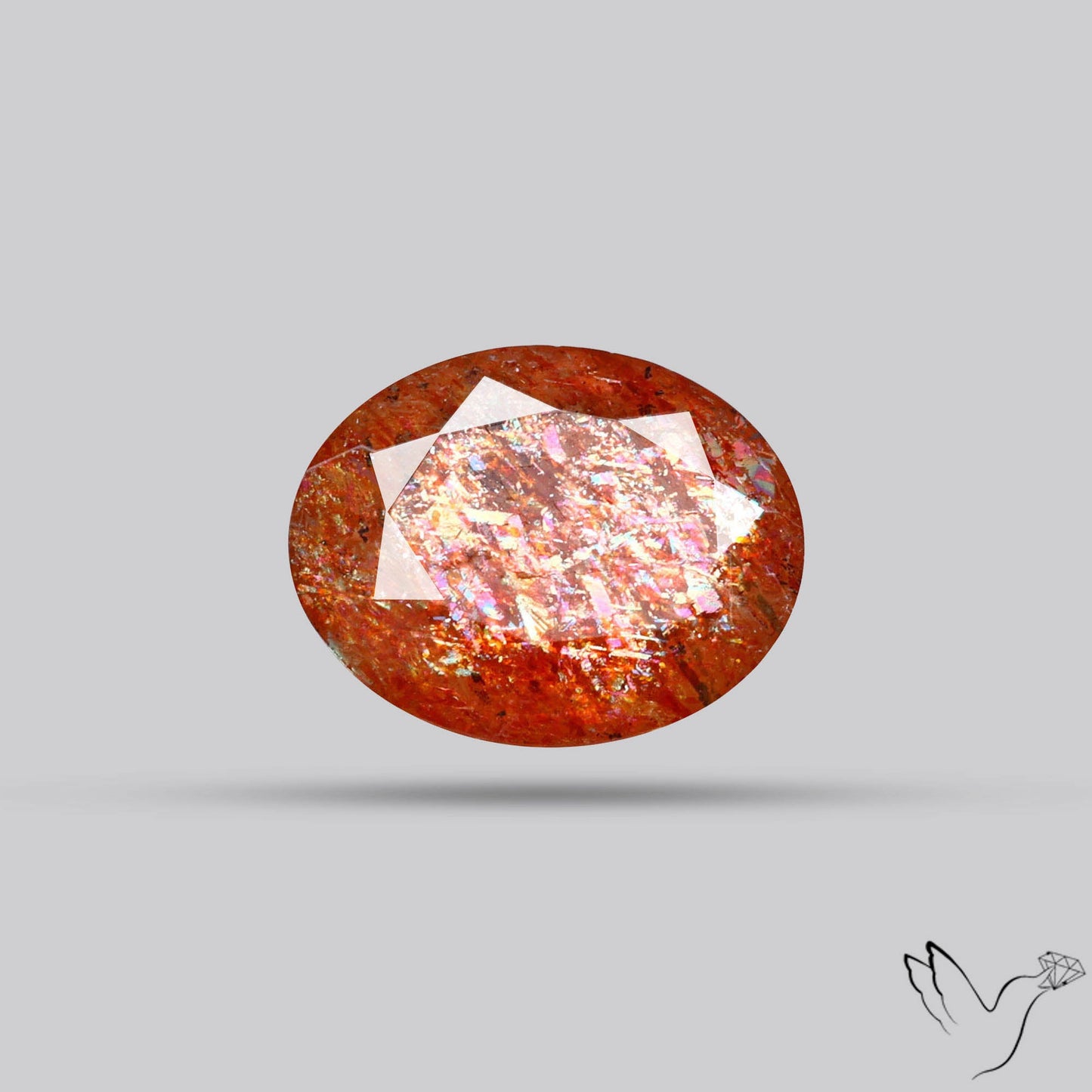 Faceted Tanzanian Sunstone