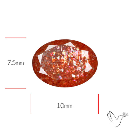 Faceted Tanzanian Sunstone