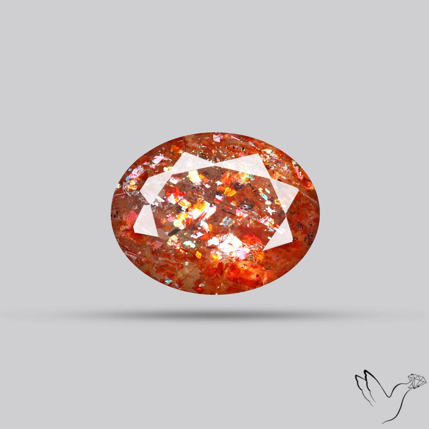 Faceted Tanzanian Sunstone