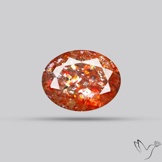 Faceted Tanzanian Sunstone