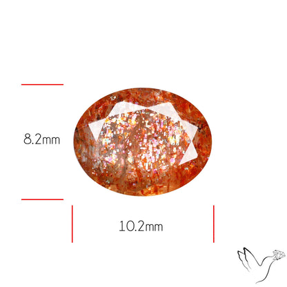 Faceted Tanzanian Sunstone