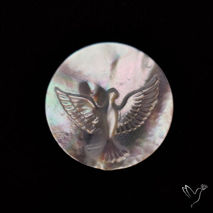 Mother Of Pearl Flying Eagle Carving