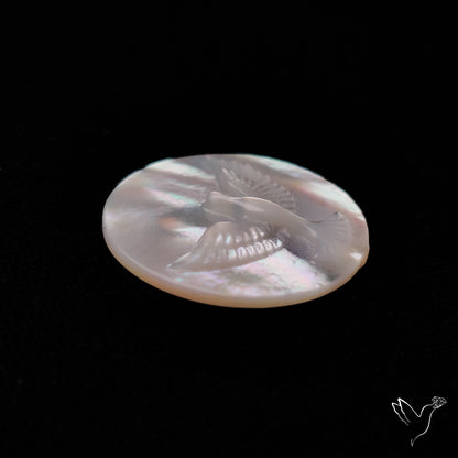 Mother Of Pearl Flying Eagle Carving