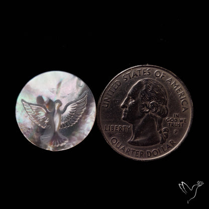 Mother Of Pearl Flying Eagle Carving