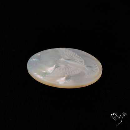 Mother Of Pearl Flying Eagle Carving