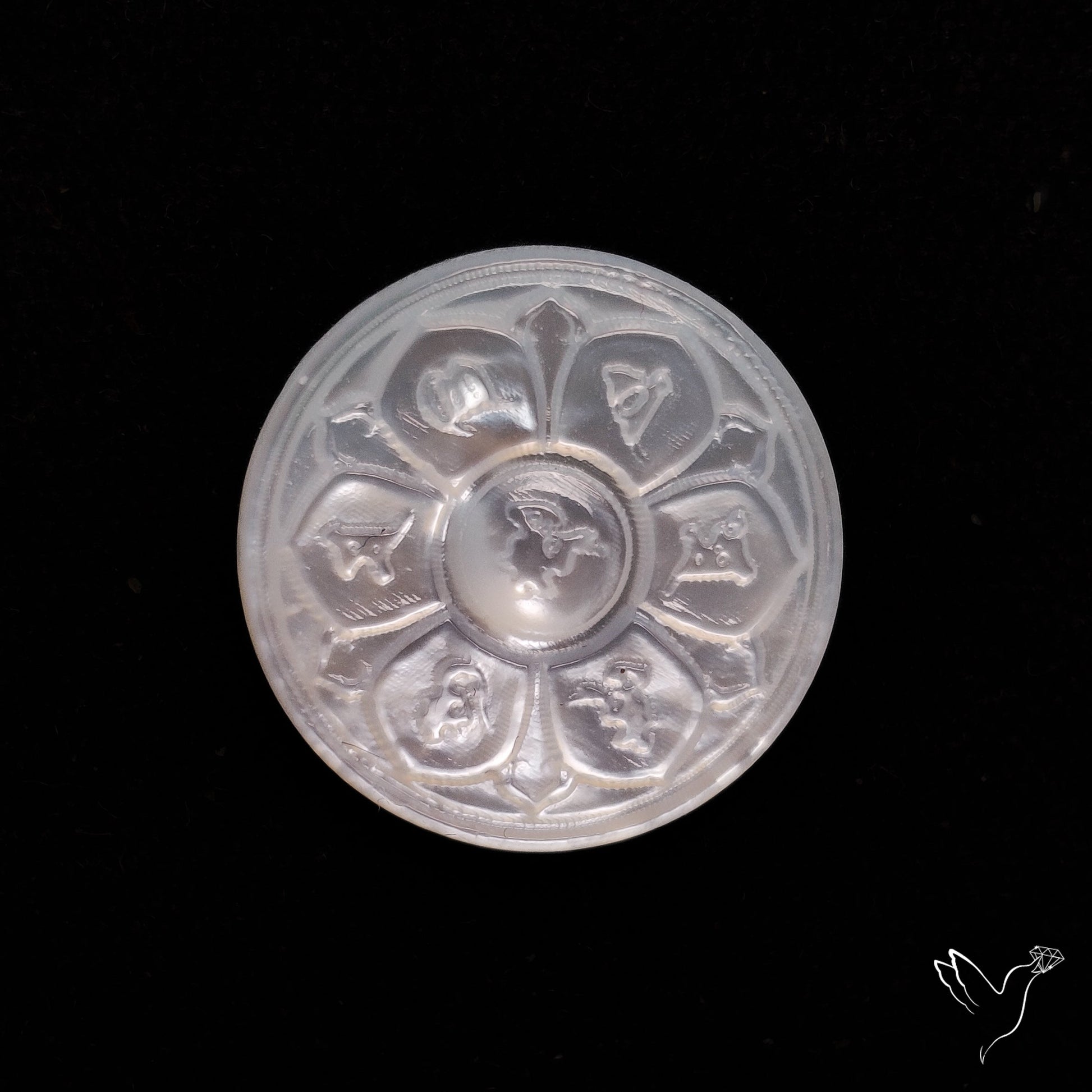 Mother Of Pearl Chakra Carving
