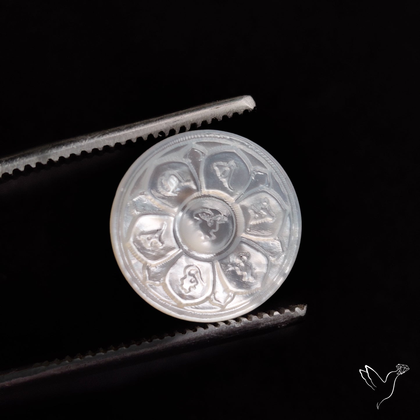 Mother Of Pearl Chakra Carving