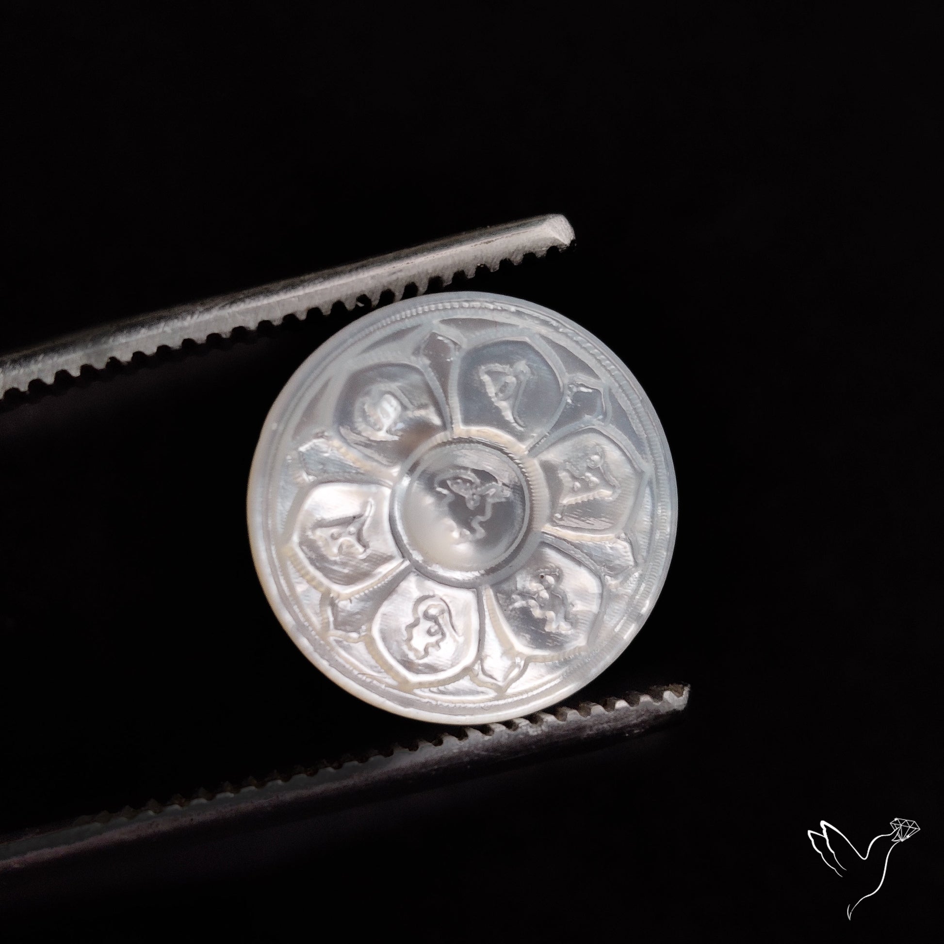 Mother Of Pearl Chakra Carving