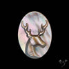 Mother Of Pearl Reindeer Carving