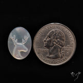 Mother Of Pearl Reindeer Carving