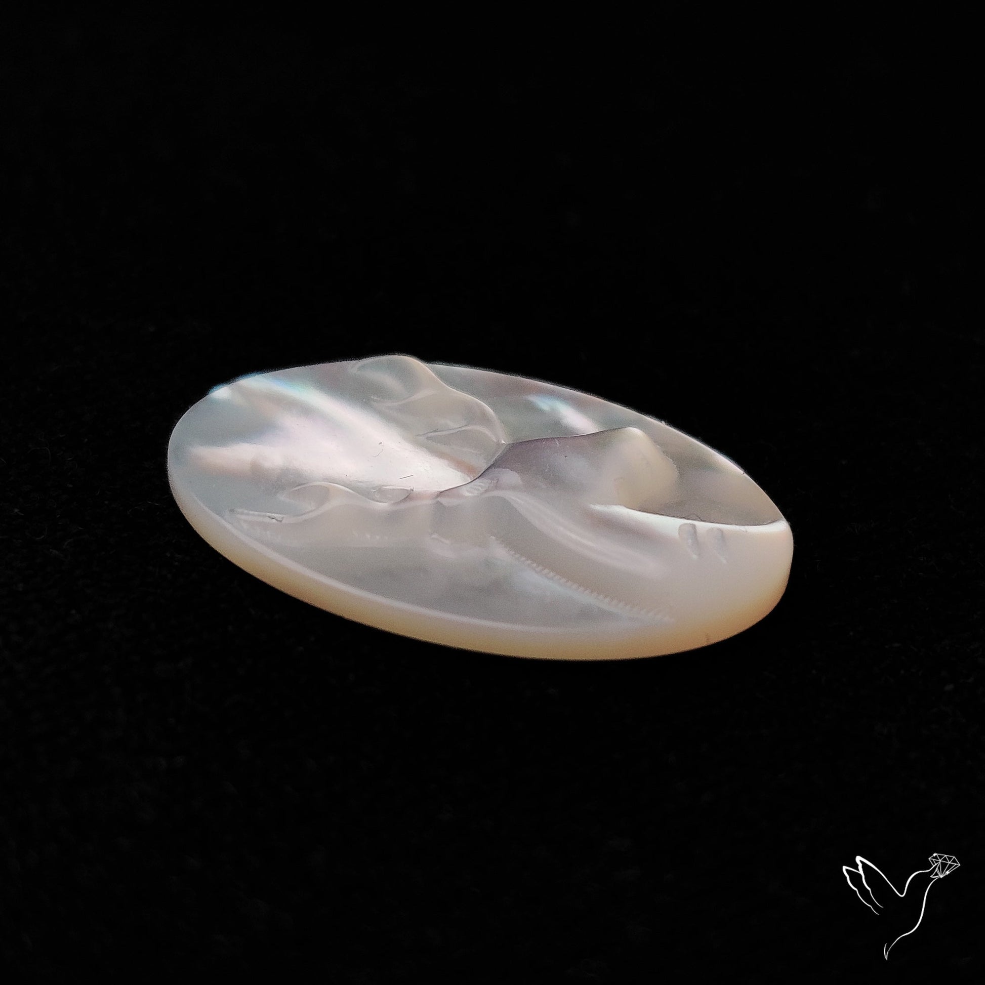 Mother Of Pearl Reindeer Carving