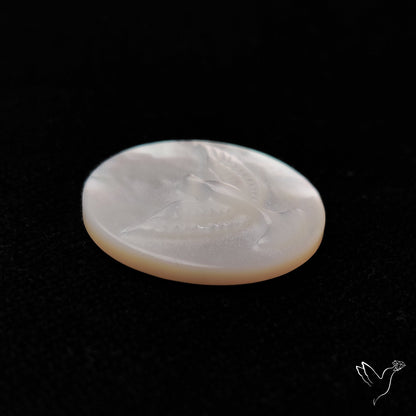 Mother Of Pearl Flying Bird Carving
