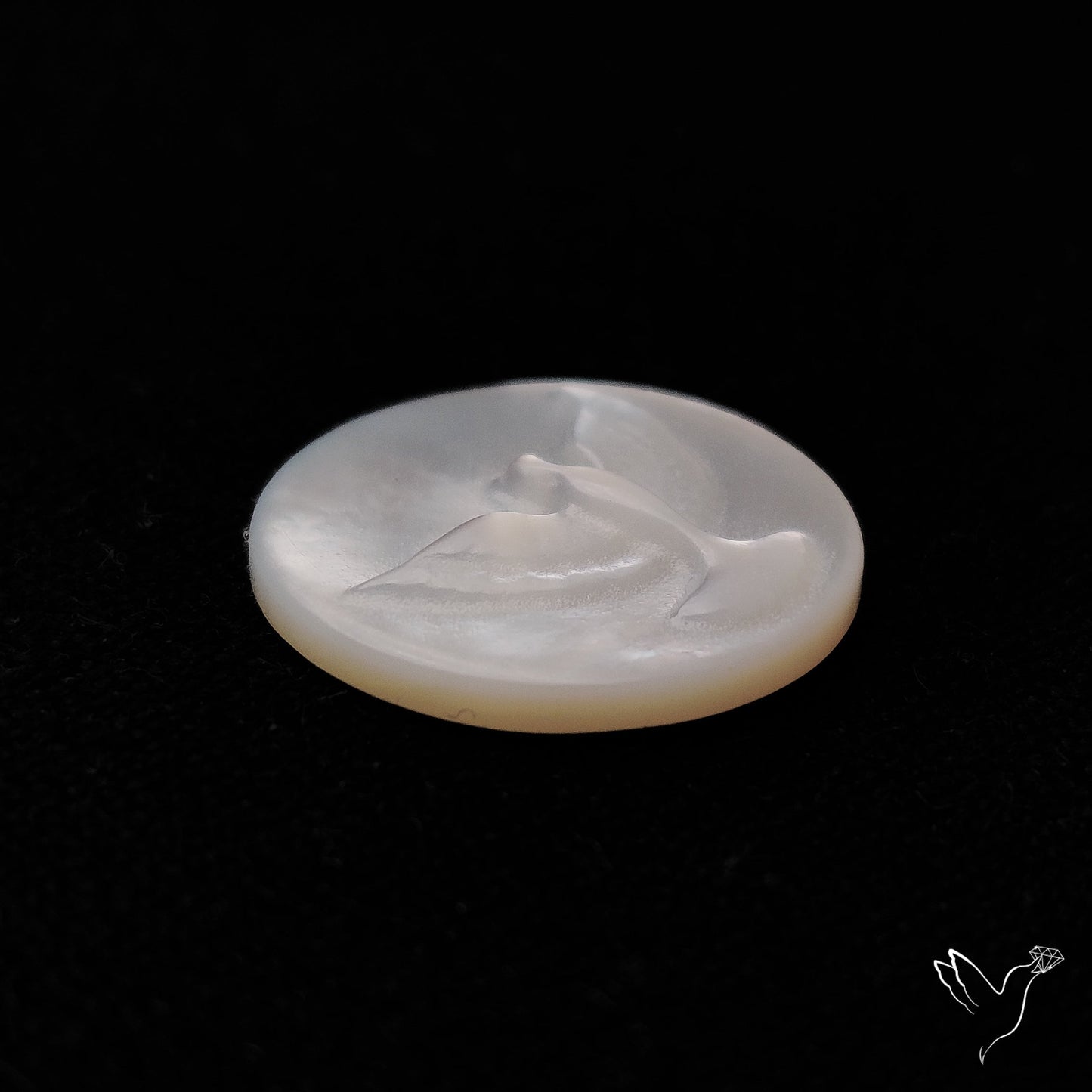 Mother Of Pearl Flying Bird Carving