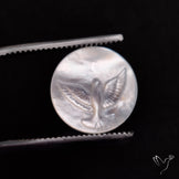 Mother Of Pearl Flying Bird Carving