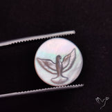 Mother Of Pearl Flying Bird Carving