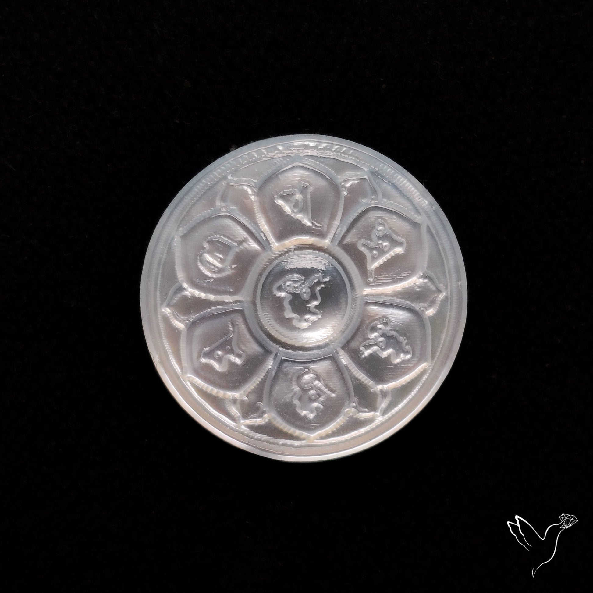 Mother Of Pearl Chakra Carving