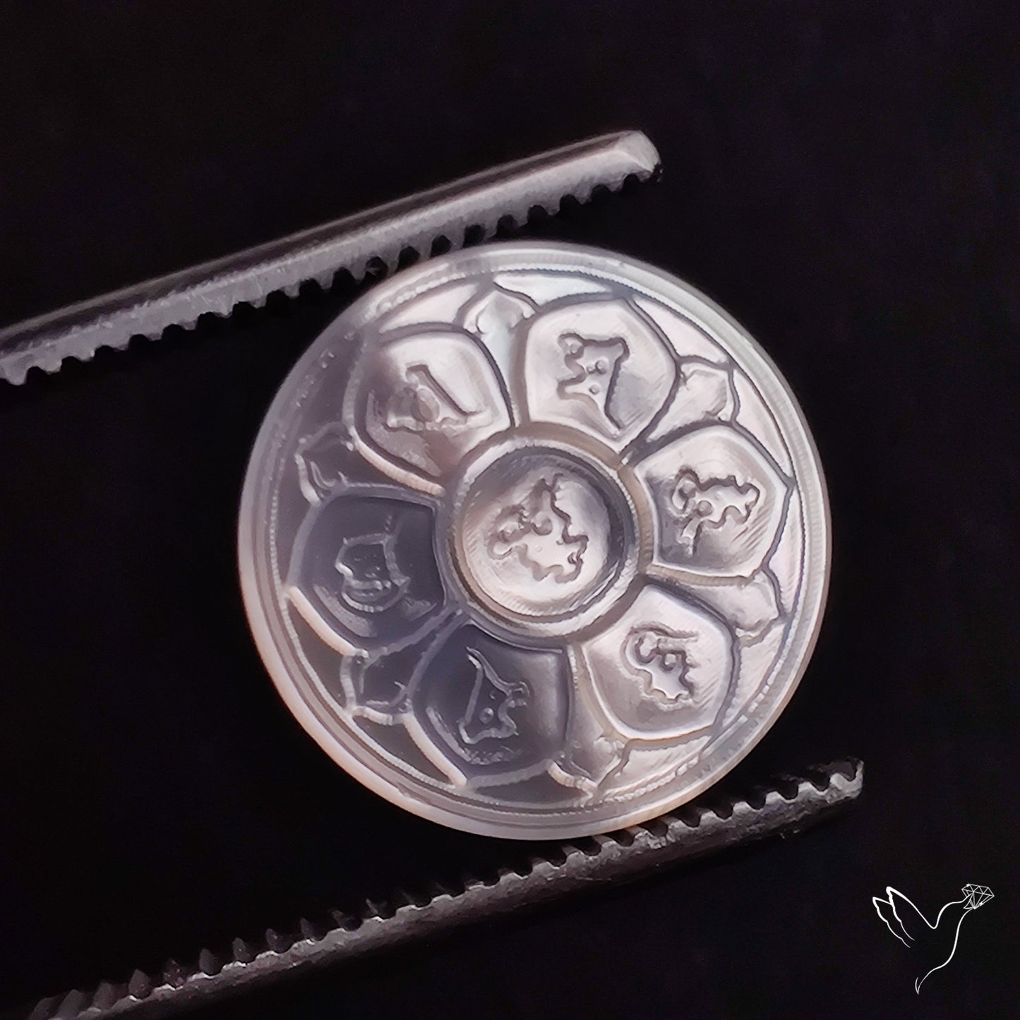 Mother Of Pearl Chakra Carving